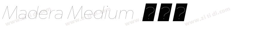 Madera Medium字体转换